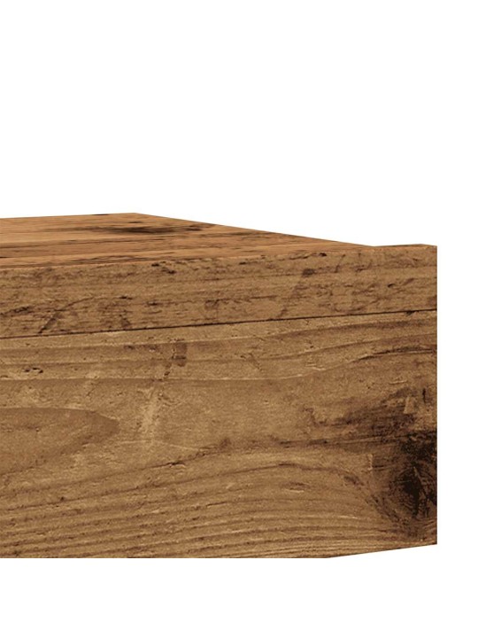 TV skříňky s LED osvětlením 2 ks old wood 60 x 35 x 15,5 cm