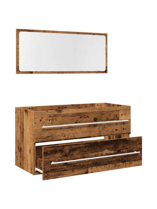 2dílná koupelnová sestava old wood kompozitní dřevo
