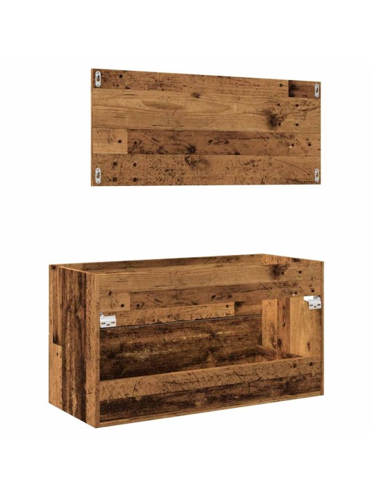 2dílná koupelnová sestava old wood kompozitní dřevo