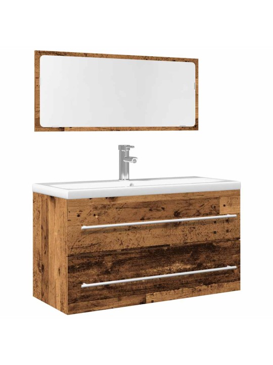2dílná koupelnová sestava old wood kompozitní dřevo