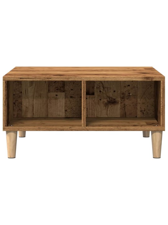Konferenční stolek old wood 60 x 60 x 30 cm kompozitní dřevo