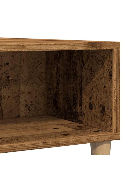 Konferenční stolek old wood 60 x 60 x 30 cm kompozitní dřevo