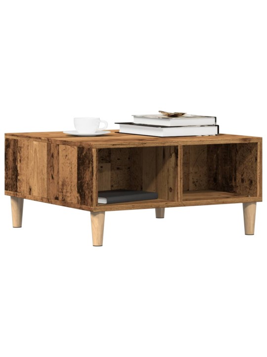 Konferenční stolek old wood 60 x 60 x 30 cm kompozitní dřevo