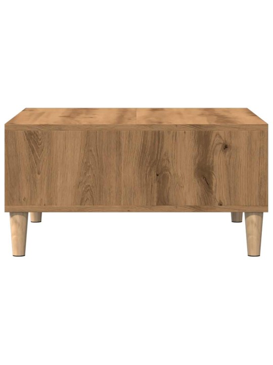 Konferenční stolek dub artisan 60 x 60 x 30 cm kompozitní dřevo
