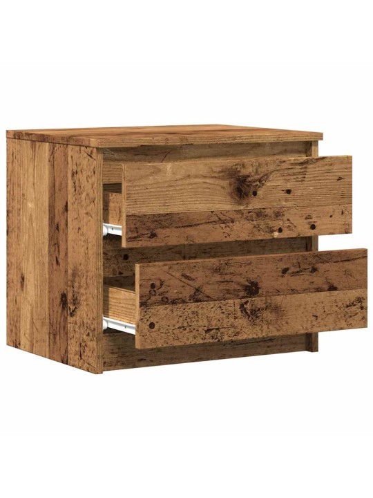 Noční stolek old wood 50 x 40 x 43,5 cm kompozitní dřevo