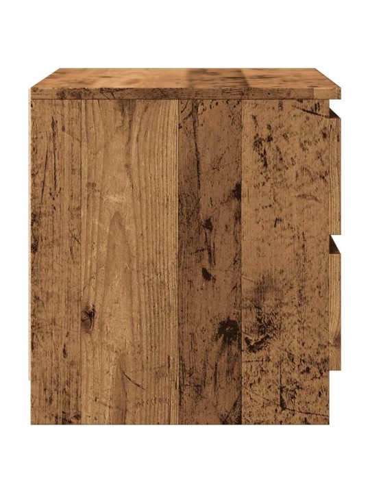 Noční stolky 2 ks old wood 50 x 40 x 43,5 cm kompozitní dřevo