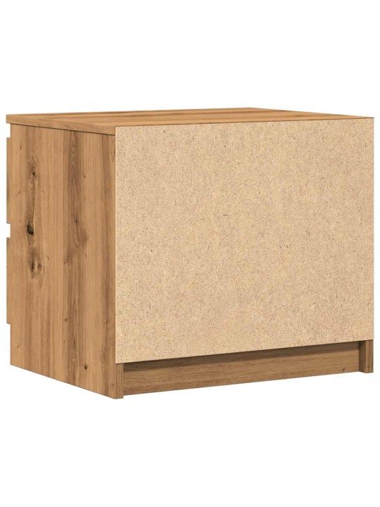 Noční stolky 2 ks dub artisan 50x40x43,5 cm kompozitní dřevo