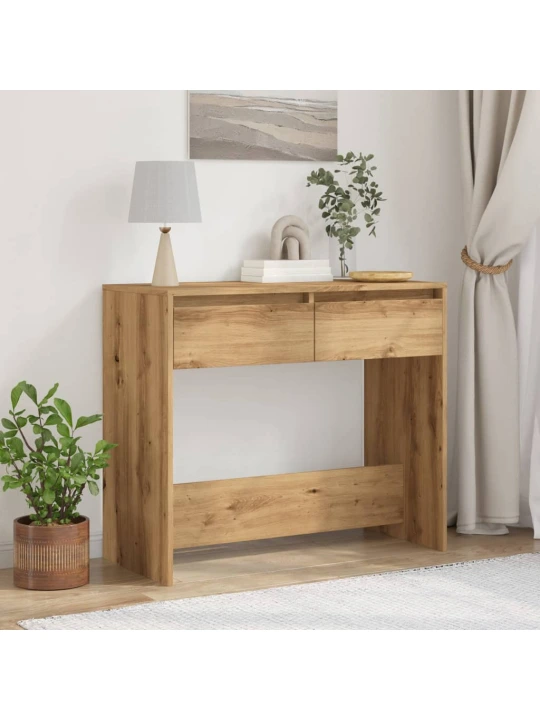 Konzolový stolek dub artisan 89 x 41 x 76,5 cm kompozitní dřevo