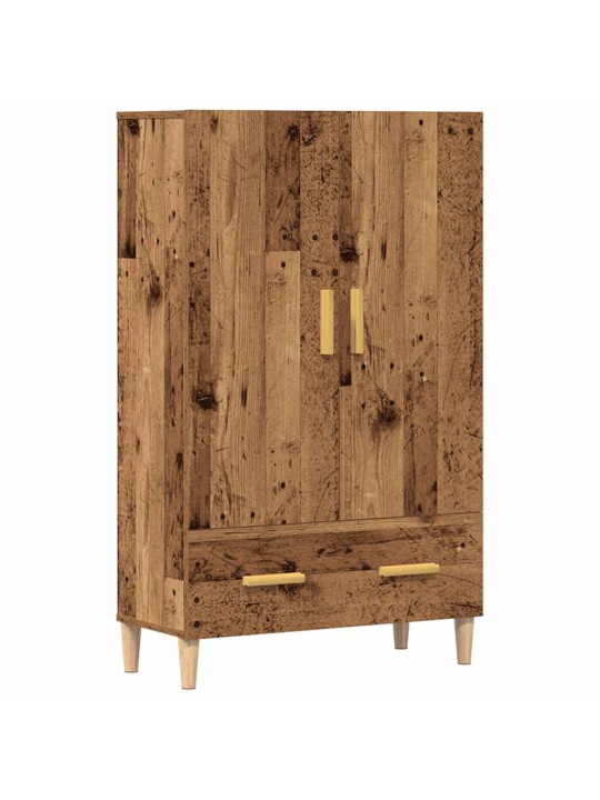 Highboard old wood 70 x 31 x 115 cm kompozitní dřevo