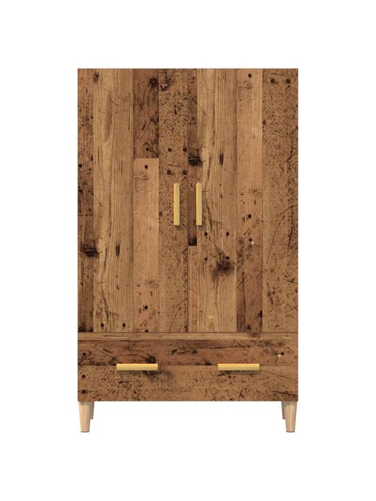 Highboard old wood 70 x 31 x 115 cm kompozitní dřevo