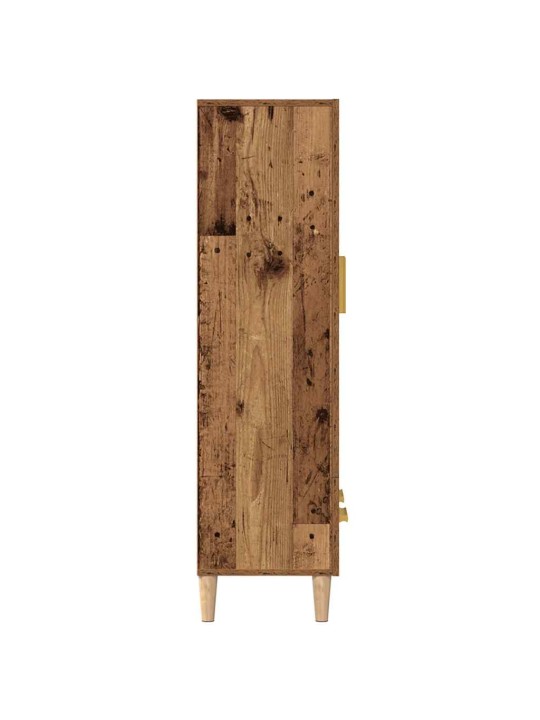 Highboard old wood 70 x 31 x 115 cm kompozitní dřevo