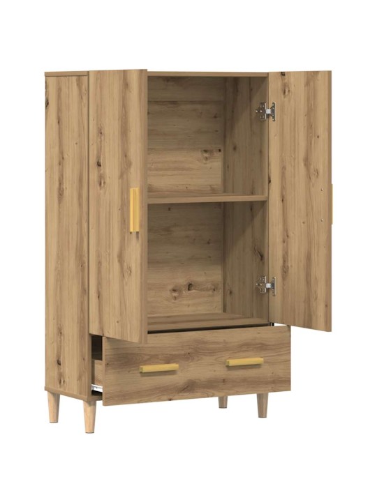 Komoda dub artisan 70 x 31 x 115 cm kompozitní dřevo