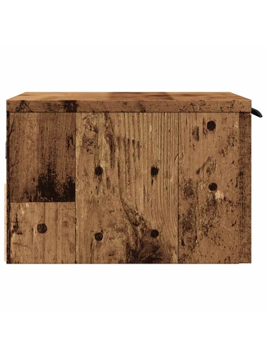 Nástěnné noční stolky 2 ks old wood 34 x 30 x 20 cm