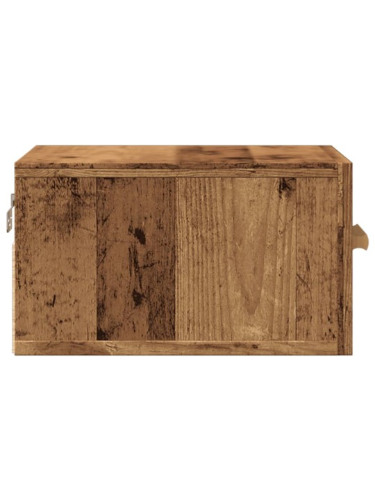 Nástěnný noční stolek old wood 35 x 35 x 20 cm