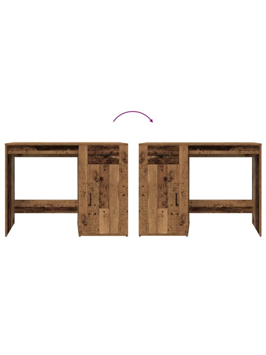 Psací stůl old wood 100 x 49 x 75 cm kompozitní dřevo