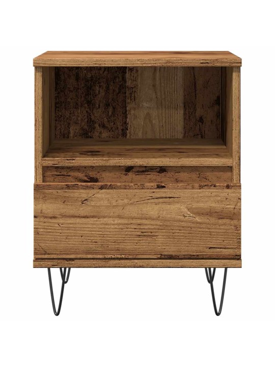 Noční stolek old wood 40 x 35 x 50 cm kompozitní dřevo