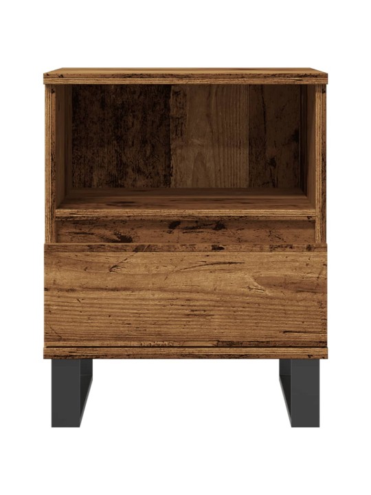 Noční stolek old wood 40 x 35 x 50 cm kompozitní dřevo