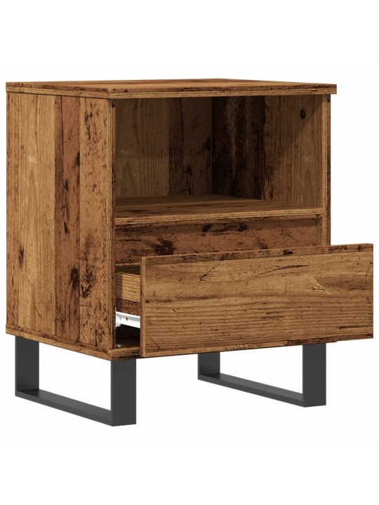 Noční stolek old wood 40 x 35 x 50 cm kompozitní dřevo