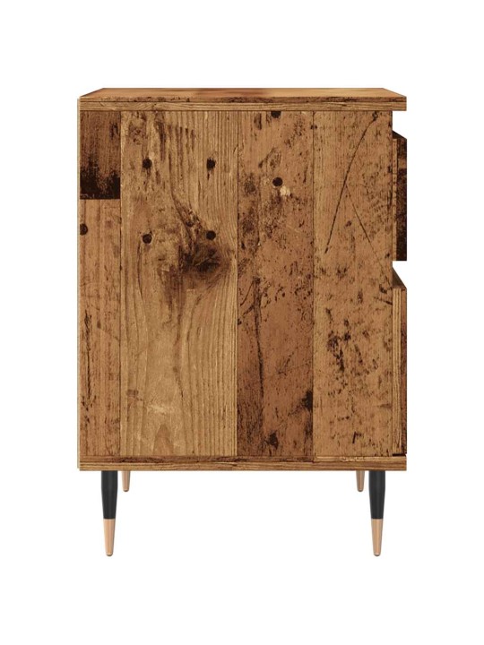 Noční stolek old wood 40 x 35 x 50 cm kompozitní dřevo