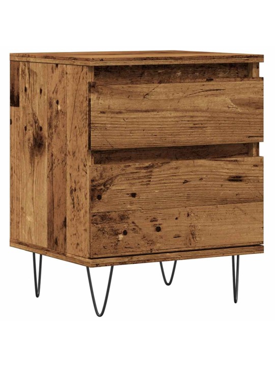 Noční stolek old wood 40 x 35 x 50 cm kompozitní dřevo