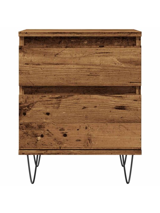 Noční stolky 2 ks old wood 40 x 35 x 50 cm kompozitní dřevo