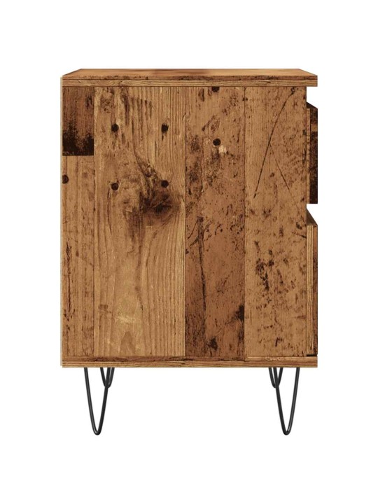 Noční stolky 2 ks old wood 40 x 35 x 50 cm kompozitní dřevo