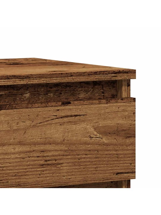 Noční stolky 2 ks old wood 40 x 35 x 50 cm kompozitní dřevo