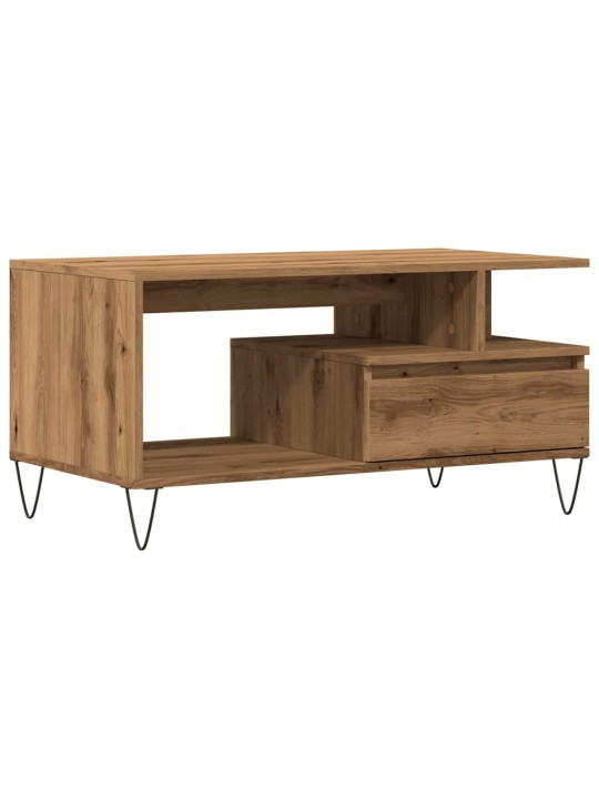 Konferenční stolek dub artisan 90 x 49 x 45 cm kompozitní dřevo