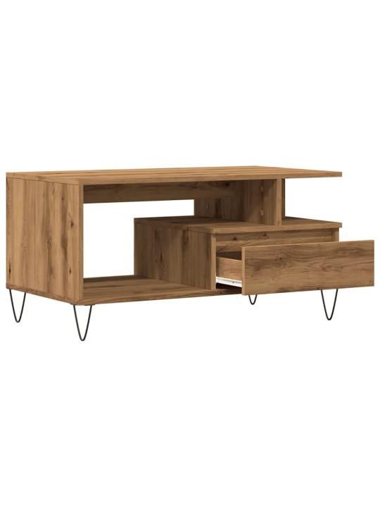 Konferenční stolek dub artisan 90 x 49 x 45 cm kompozitní dřevo