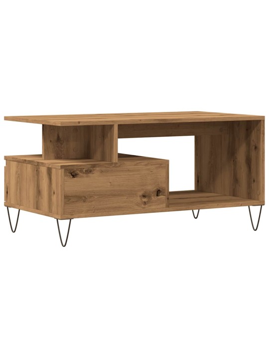 Konferenční stolek dub artisan 90 x 49 x 45 cm kompozitní dřevo