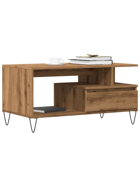Konferenční stolek dub artisan 90 x 49 x 45 cm kompozitní dřevo