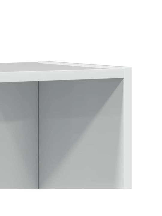 Knihovna bílá s vysokým leskem 40x24x109 cm kompozitní dřevo