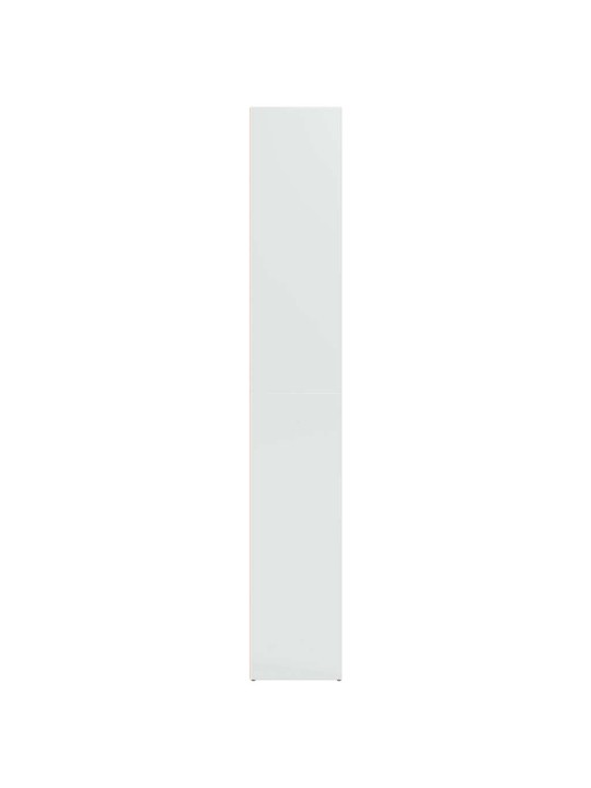 Knihovna bílá s vysokým leskem 40x30x189 cm kompozitní dřevo