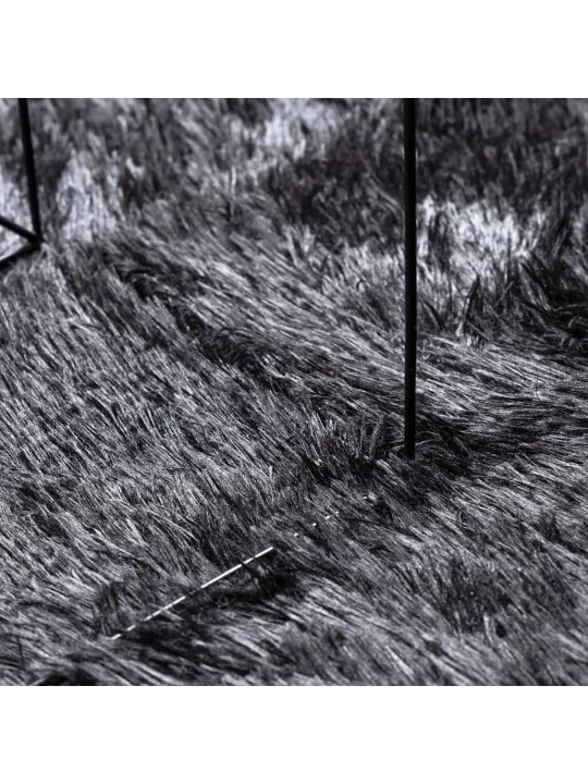 Koberec shaggy s vysokým vlasem navarra tmavě šedý 60x100 cm