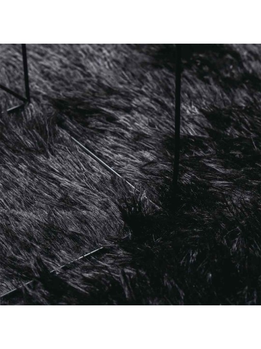 Koberec shaggy s vysokým vlasem navarra černý 130x200 cm