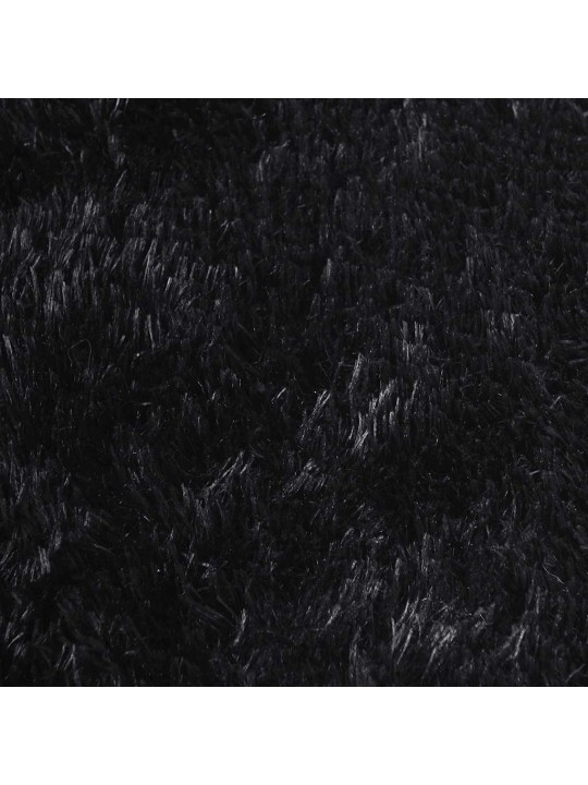Koberec shaggy s vysokým vlasem navarra černý 130x200 cm