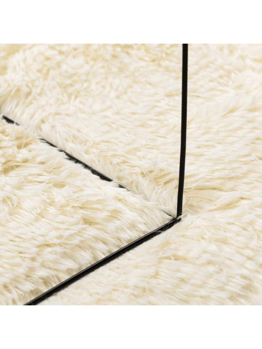 Koberec shaggy s vysokým vlasem navarra krémový 200x290 cm