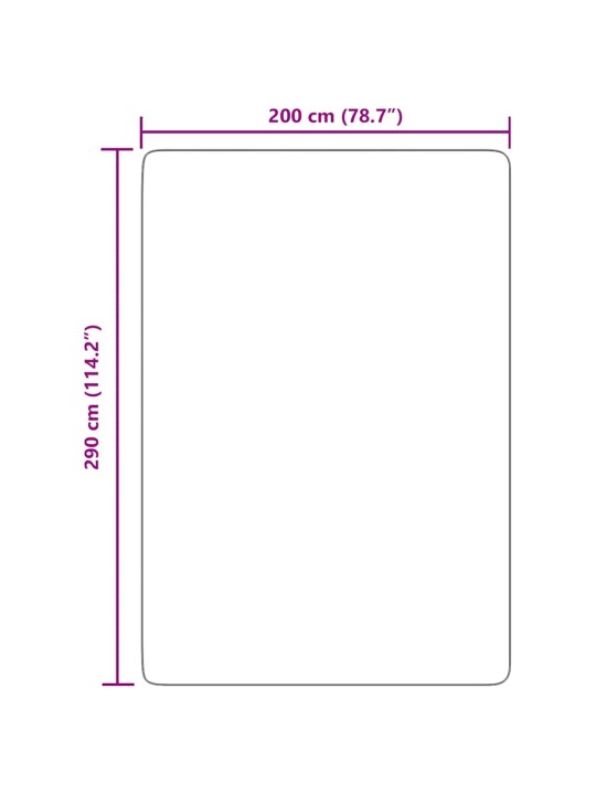 Koberec shaggy s vysokým vlasem navarra krémový 200x290 cm