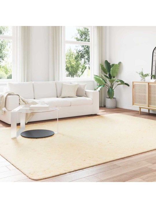 Koberec shaggy s vysokým vlasem navarra krémový 240x340 cm