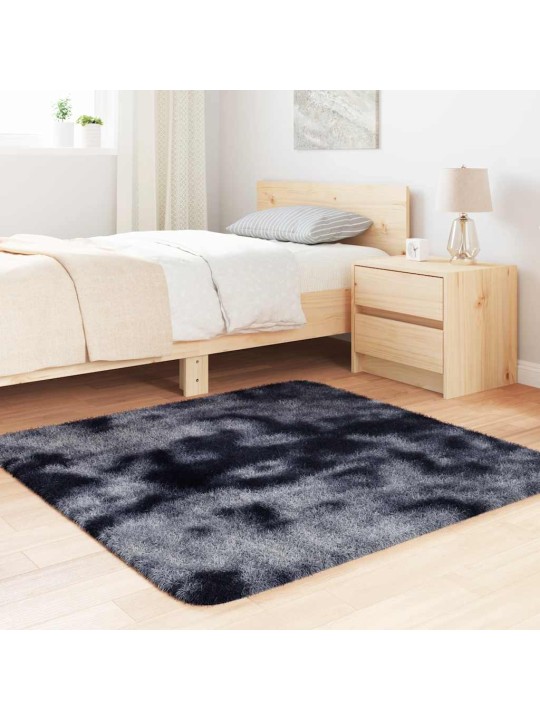Koberec shaggy s vysokým vlasem navarra tmavě šedý 120x120 cm