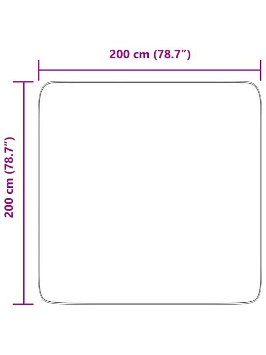 Koberec shaggy s vysokým vlasem navarra krémový 200x200 cm