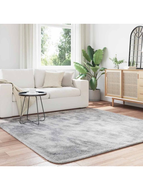 Koberec shaggy s vysokým vlasem navarra světle šedý 200x200 cm