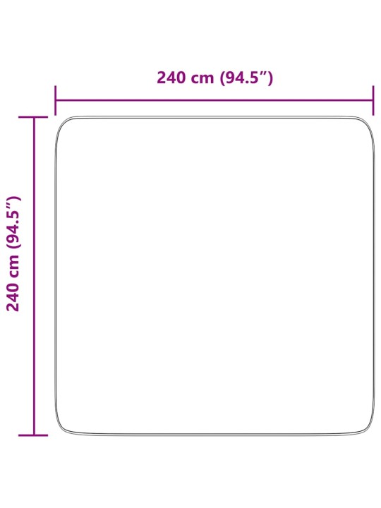 Koberec shaggy s vysokým vlasem navarra krémový 240x240 cm