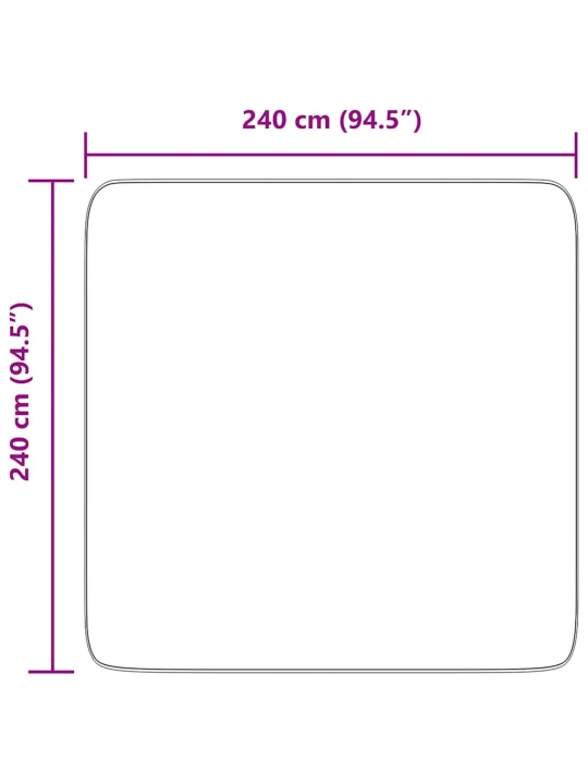 Koberec shaggy s vysokým vlasem navarra krémový 240x240 cm