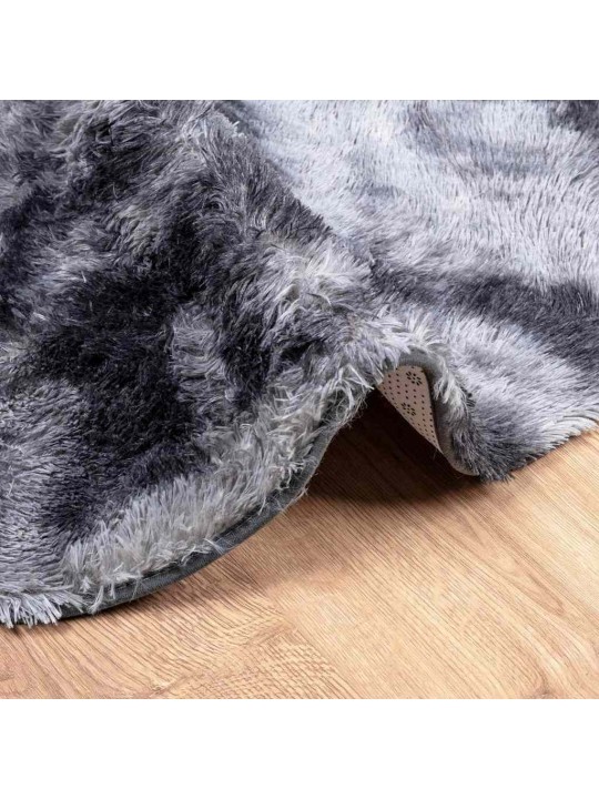 Koberec shaggy s vysokým vlasem navarra tmavě šedý 100x100 cm