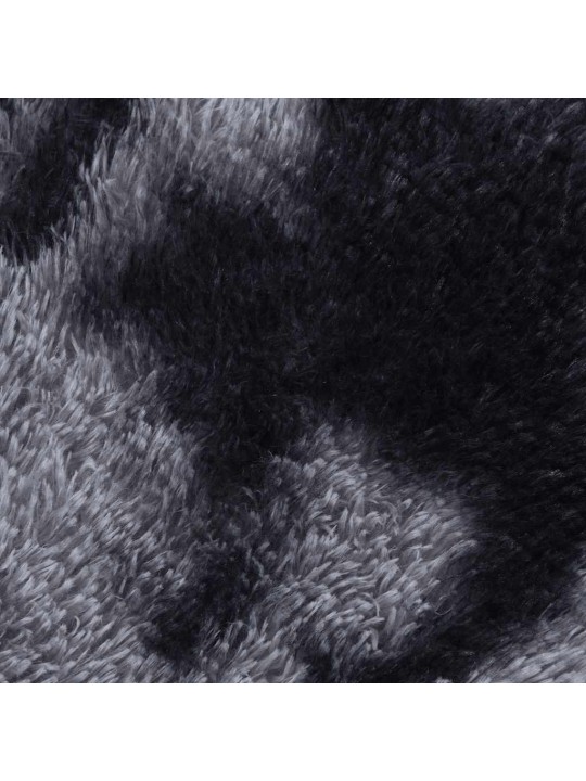 Koberec shaggy s vysokým vlasem navarra tmavě šedý 120x120 cm