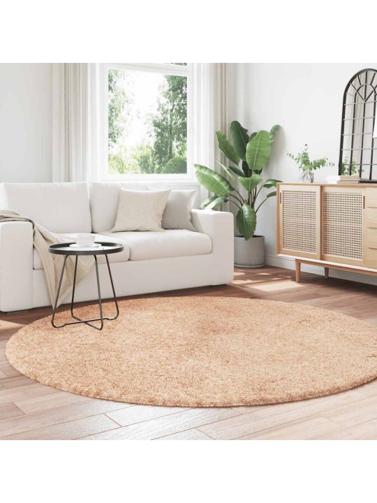Koberec shaggy s vysokým vlasem navarra béžový 200x200 cm