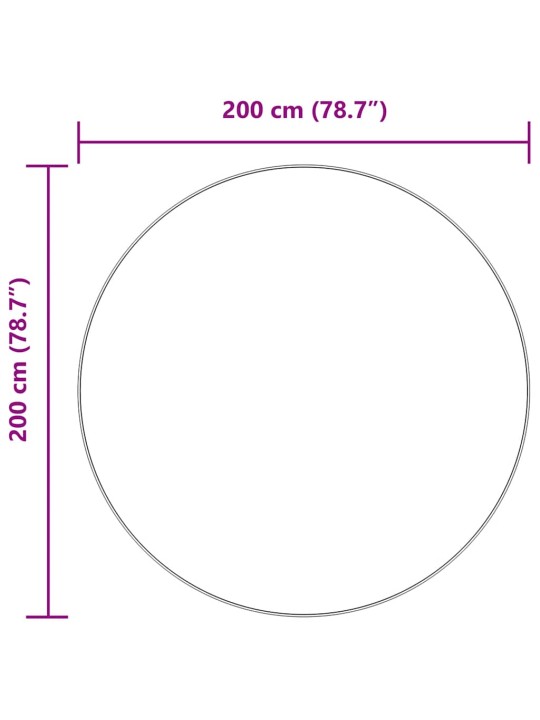 Koberec shaggy s vysokým vlasem navarra černý 200x200 cm