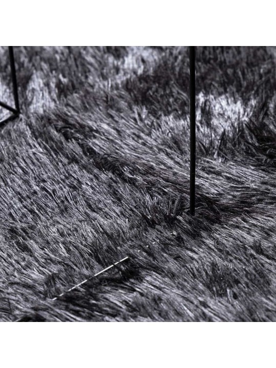 Koberec shaggy s vysokým vlasem navarra tmavě šedý 200x200 cm