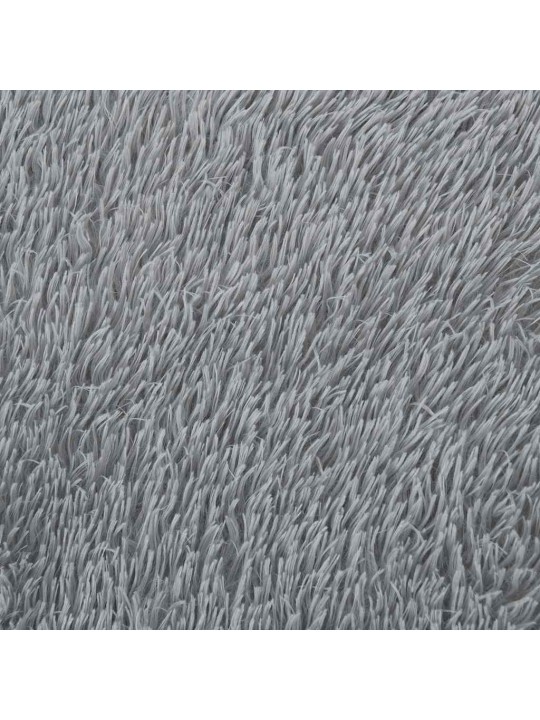 Koberec shaggy s vysokým vlasem navarra stříbrošedý 200x200 cm
